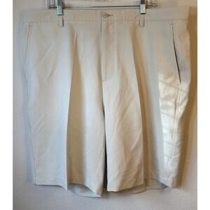 Footjoy Shorts Mens 42 Pleated Chino Golf Performance Athletic Preppy Ivory